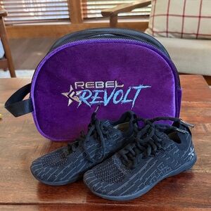 Rebel Revolt Athletic Cheerleading Cheer Black Shoes